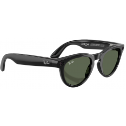 Умные очки Ray-Ban Meta* Headliner Gen 2 Shiny Black, Солнцезащитные линзы G-15 Green (RW4013), размер L